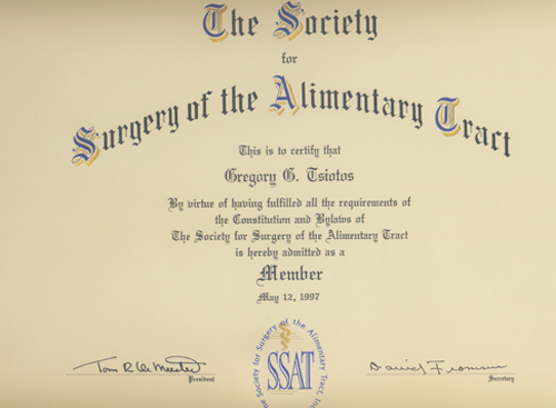 The Society for Surgery of the Alimentary Tract